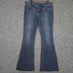 Articles Of Society Jeans Womens 31x30 Blue Medium Wash Flare Mid Rise Stretch